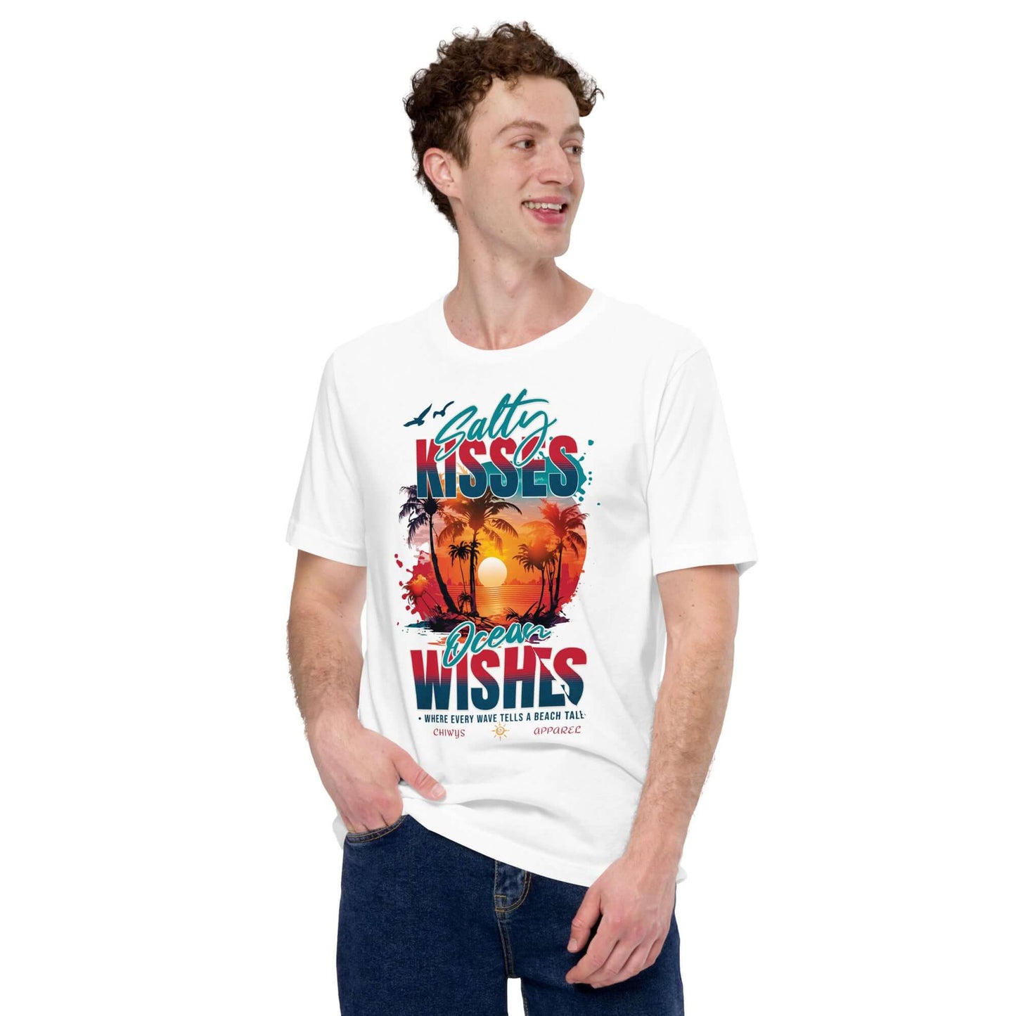 Product mockup Chico- Camiseta Ocean Wishes