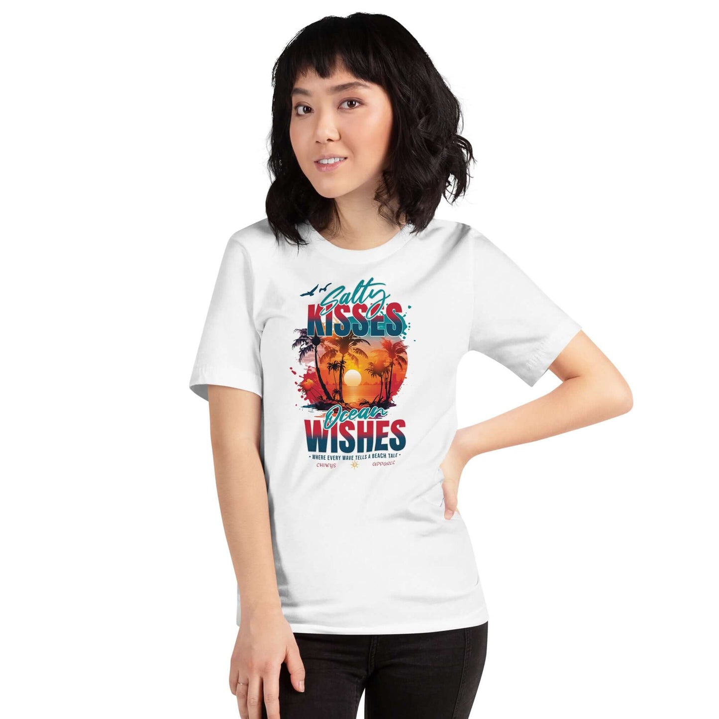 Product mockup Chica Camiseta Ocean Wishes