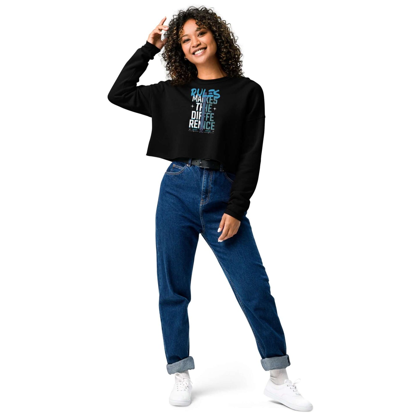 chica- Sudadera corta make the Diference