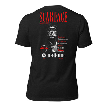 Camiseta negra unisex Scarface