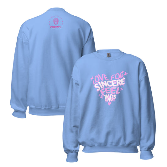 Sudadera Azul Love For Sincere Feel