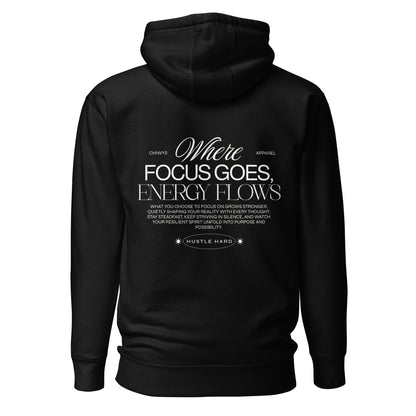 Sudadera negra Where Focus Goes