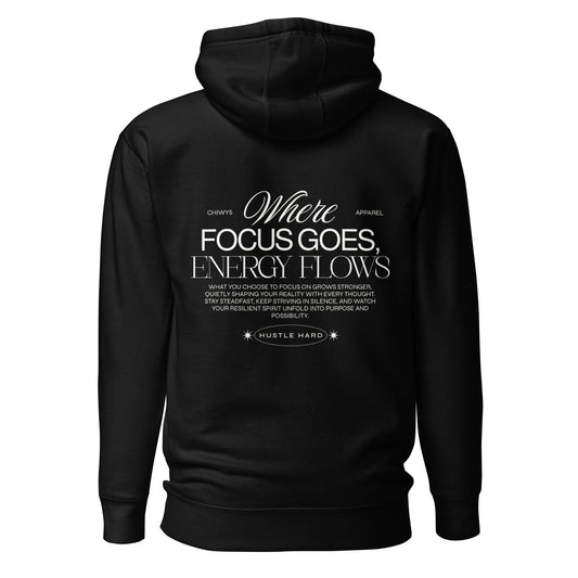Sudadera negra Where Focus Goes