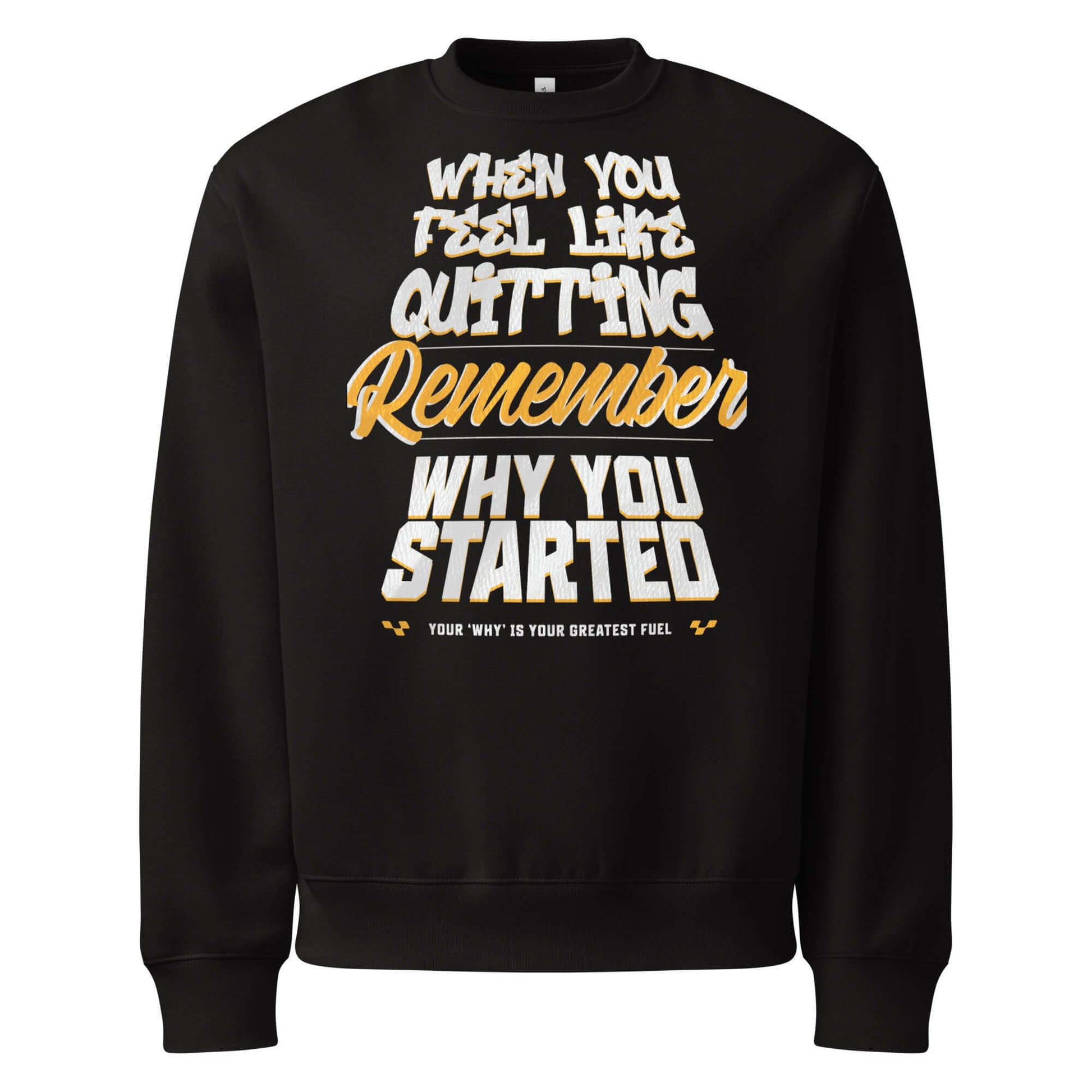 Sudadera gruesa oversize Motivacional con frase inspiradora para mantener la motivación y el foco.