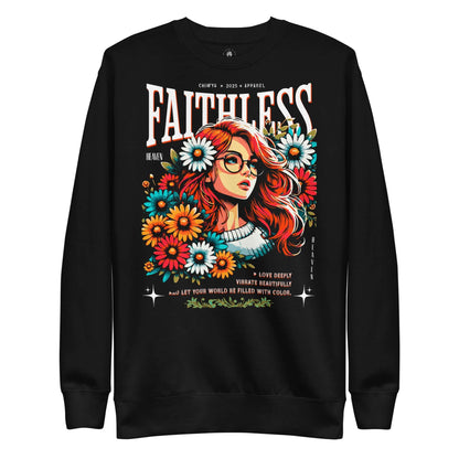 Sudadera Negra Sudadera Vive Fuerte, Brilla Bonito